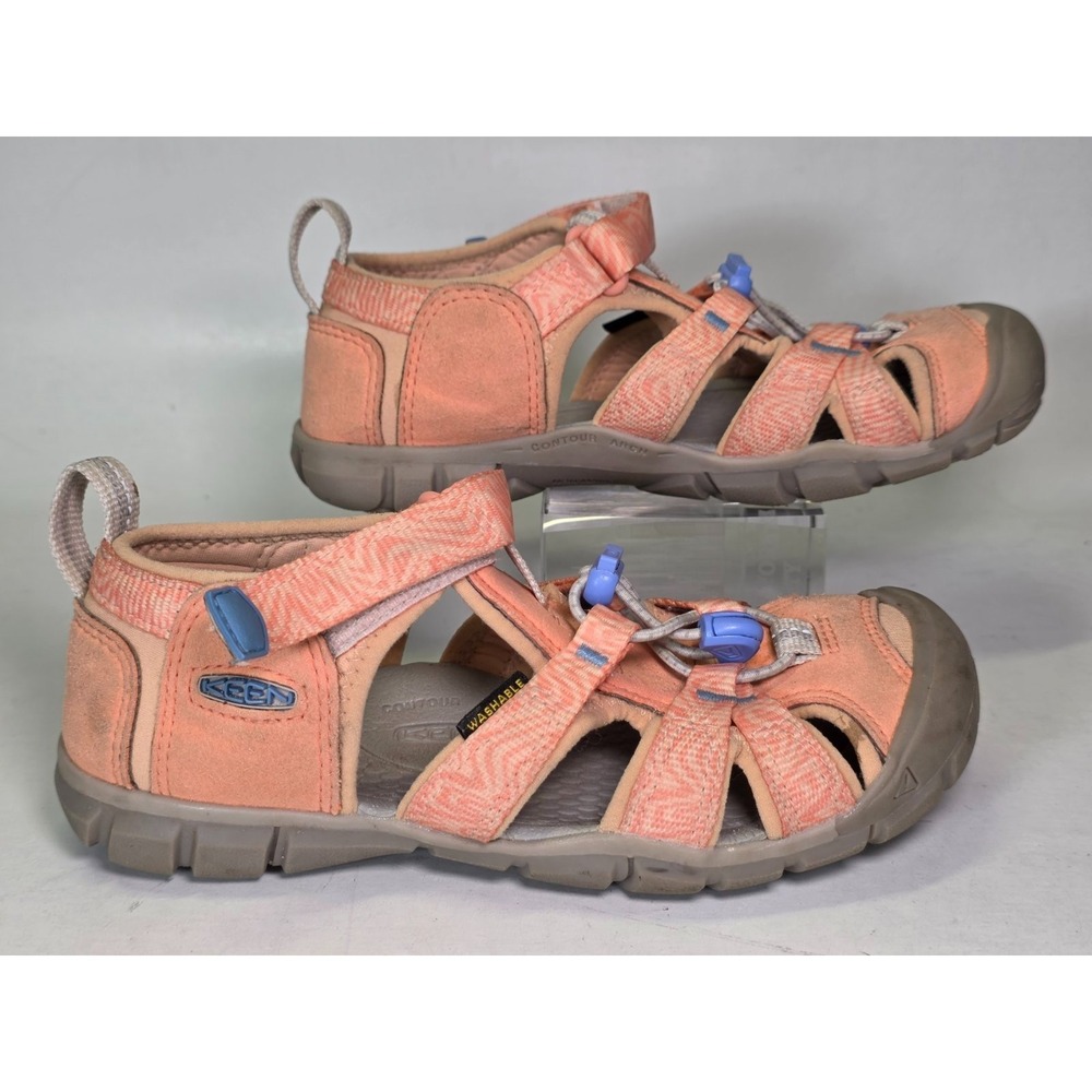 Keen Seacamp II CNX Boys Girls Sandals Size 1 UK 13 Orange Hiking Shoes
